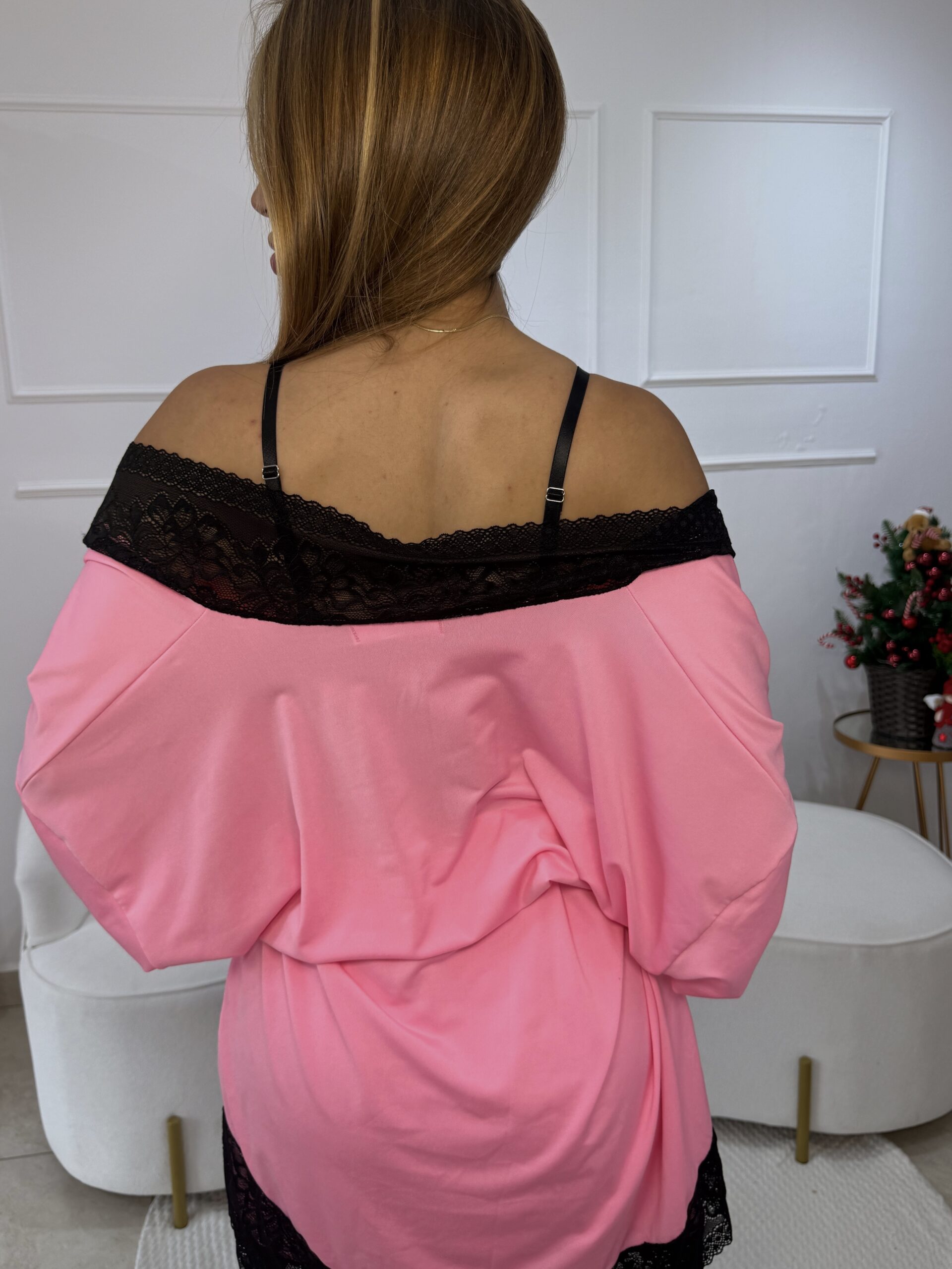 Conjunto Camisola | Rosa com Preto - Imagem 5