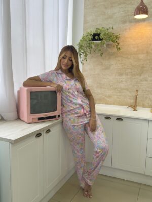 Pijama Ursinhos Carinhosos | Tecido Suede | Camisa e Calça